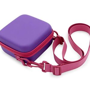 CASEMATIX Toy Camera Travel Case Compatible with VTech KidiZoom Creator Cam Video Camera and Accessories for Cams, Includes Purple Case Only