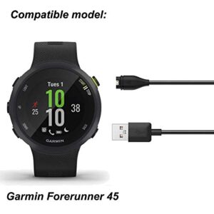 EXMRAT Compatible with Garmin Forerunner 45 / 45S Charger, Replacement Charging Cable for Garmin Forerunner 45/45S Smart Watch