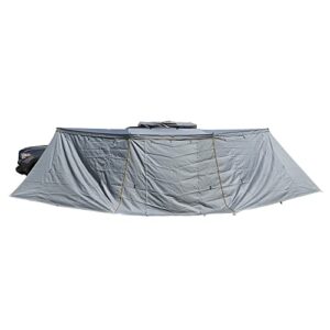 overland vehicle systems ovs 18159909 nomadic awning 180 - side wall - dark gray with storage bag, one size