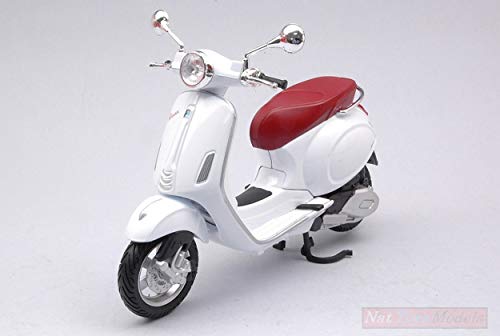 Maisto Scale Model Compatible with Vespa Primavera 150 White 1:12 MI32721W