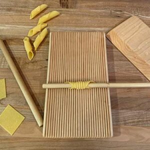 Pasta board set, 6 piece, macaroni, trofie, gnocchi, garganelli