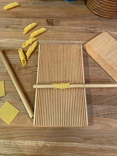 Pasta board set, 6 piece, macaroni, trofie, gnocchi, garganelli