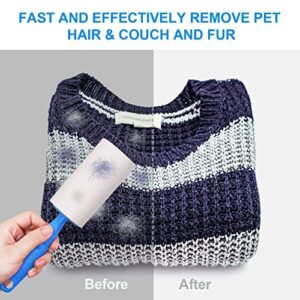 Lint Rollers for Pet Hair Extra Sticky Remover 900 Sheets Total Upgraded 5 Handles with 10 Refills Portable Travel Size for Couch Furniture Clothes Dog & Cat Hair Removal