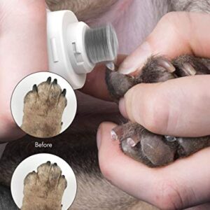 PETLIBRO Dog Nail Grinder - Rechargeable Low Noise Pet Nail Grinder for Dogs Professional 2 Speed Electric Pet Nail Trimmer Painless Paws Grooming Dog Nail Clippers for Small Medium Large Dogs & Cats