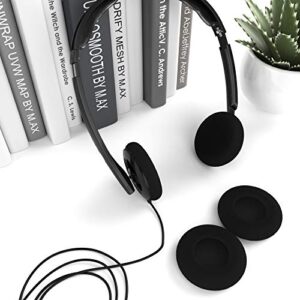 Headset Ear Foam Earpads Sponge Cushion Covers (Black) 5 Pairs