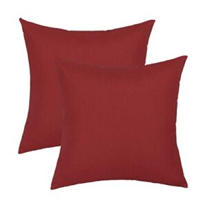sunbrella® spectrum 20-inch outdoor pillow 2-pack by olivia quido (cherry red)