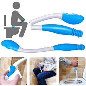 famkit toilet aid for wiping, long arm comfort wipe self assist toilet aid tool for limited mobility