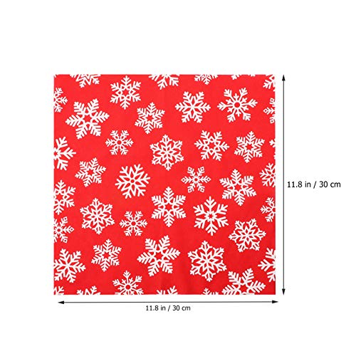 ARTIBETTER 20 Sheets Christmas Fabric Bundle Squares Snowman Santa Claus Cotton Fabrics Christmas Patchwork Squares for Sewing Cloths Quilting Scrapbooking DIY Crafts