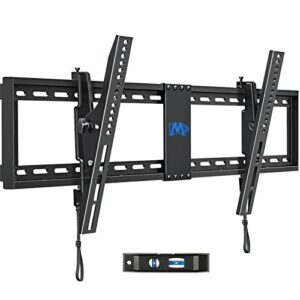 mounting dream tv wall mount for 42-86" tv, tilting tv mount with level adjustment fits 16", 18", 24" studs easy for tv centering, wall mount tv bracket max vesa 800x400mm, 120 lbs loading, md2263-xlk