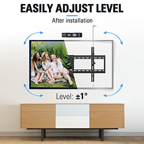 Mounting Dream TV Wall Mount for 42-86" TV, Tilting TV Mount with Level Adjustment Fits 16", 18", 24" Studs Easy for TV Centering, Wall Mount TV Bracket Max VESA 800x400mm, 120 LBS Loading, MD2263-XLK