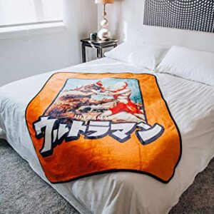 Ultraman Throw Blanket | Cozy Fleece Blanket | Super Soft Lightweight Blanket | 45 x 60 Inches