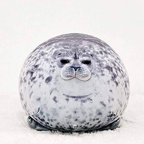 FJZFING Chubby Blob Seal Pillow, Stuffed Cotton Plush Animals Toy Cute Ocean Plush Pillows (X-Large (31.5 in)) 1