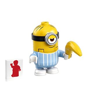 lego minions minifigure - stuart in jumpsuit with banana