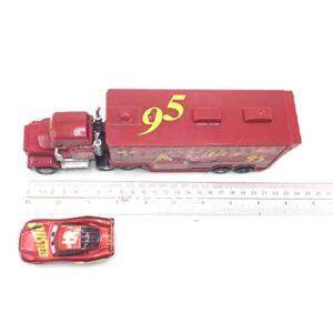 fashionmore Movie Cars Toys Red Lightning McQueen Mack Hauler Truck & Racer Speed Racers Metal Toy Car 1:55 Loose Kid Toys