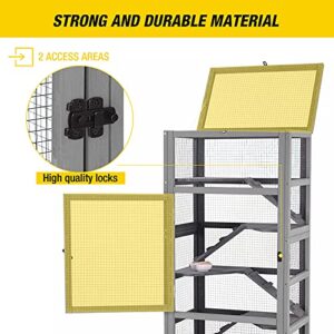 Aivituvin Ferret Cage Rat Cage for Chinchilla, Lizard,Squirrel, Chameleon,Gerbils and Other Small Animals