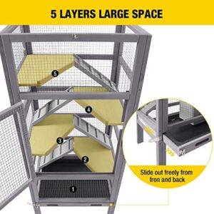 Aivituvin Ferret Cage Rat Cage for Chinchilla, Lizard,Squirrel, Chameleon,Gerbils and Other Small Animals