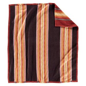 Pendleton Cotton/Acrylic Throw Gift Pack Thunder Basket Red One Size