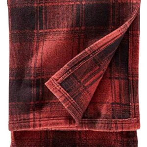 Pendleton Cotton/Acrylic Throw Gift Pack Thunder Basket Red One Size