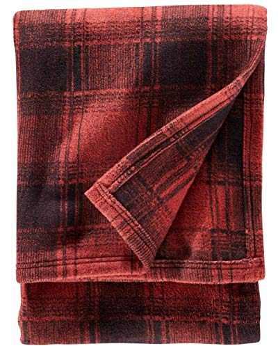 Pendleton Cotton/Acrylic Throw Gift Pack Thunder Basket Red One Size