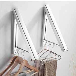 LKJHG Foldable Wall-Mounted Clothes air Drying Rack, Expandable, for Indoor air Drying and Hanging Clothes, Towels, Underwear, Socks, for Laundry Rooms, bathrooms, Practical Areas
