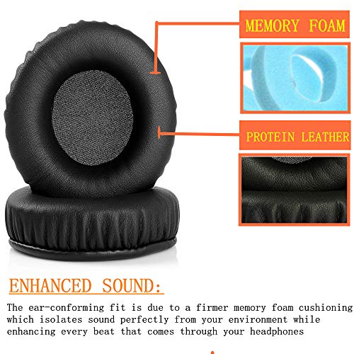 YunYiYi Replacement Earpad Cups Cushions Compatible with PDP Afterglow PL9930 Prismatic PL9929R Universal Wireless Headset Earmuffs Covers Foam (Black2)