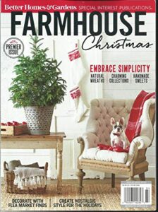 farmhouse christmas magazine, premier issue ebrace simplicity issue, 2018