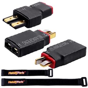 hobbypark rc battery adapter connector for traxxas trx to hxt 4mm banana plugs fit slash/rustler/stampede/bandit/e revo rc car