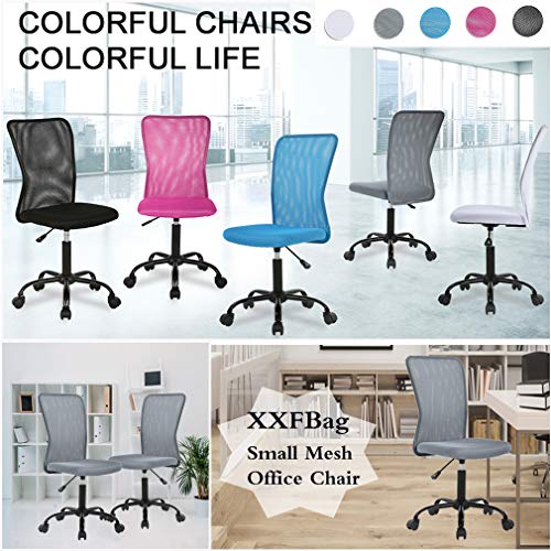 Ergonomic Office Chair with Lumbar Support Mesh Chair with Wheels Rolling Swivel Back Support Adjustable Executive Desk Chair, Modern PC Computer Desk Chair for Home Office Women Men by XXFBag - Gray