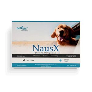 nausx anti-motion sickness & relief for dogs, md