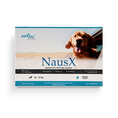 Nausx Anti-Motion Sickness & Relief for Dogs, Md