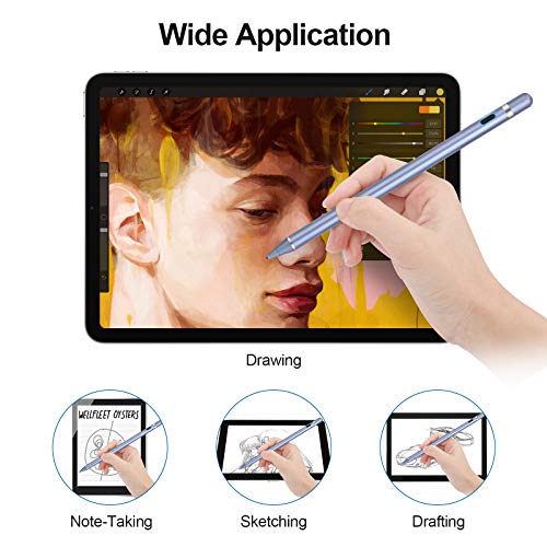 Active Stylus Pens for Touch Screens, Active Pencil Smart Digital Pens Fine Point Stylist Pen Compatible with iPhone iPad,Samsung/Android Smart Phone&Tablet Writing Drawing by maylofi