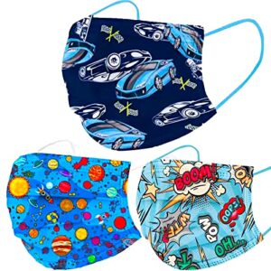 kids disposable face mask, face masks for children, 30 pcs, youth mask,3 ply design girls masks, kawaii cute unisex mascarillas para niños for christmas holiday