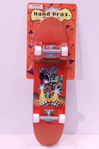 handbros handboard skateboard 27cm 10.5 inch tech large finger board w/grip 'vxbot'