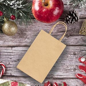 JOYIN 100 pcs Brown Paper Bags with Handles Assorted Sizes Gift Bags Bulk, Perfect Kraft Paper Bags for Xmas Party Favor, Shopping Bags, Retail Bags, Party Bags, Merchandise Bags, Goody Bags