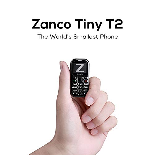 zanco Tiny t2 World's Smallest 3G WCDMA Mobile Phone,Smallest Mini Phone Small Phone Travelling Phone,Pocket Cell Phone(with Voice Changer (Limited Stock Available)