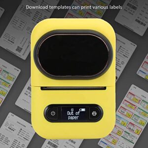 Worii Portable Label Printer, USB Bluetooth Handheld Continuous Printing Thermal Label Maker for Supermarket Jewelry Clothing Tag Eq11 Office Supply