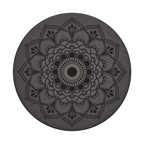 Graphite Color Phone-12 Pro & Pro Max Matte | Mandala PopSockets PopGrip: Swappable Grip for Phones & Tablets