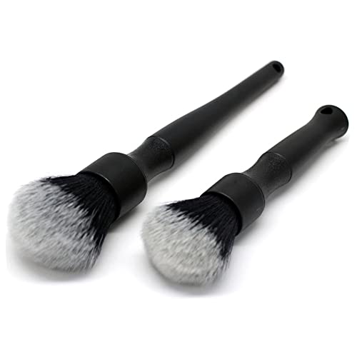 Ultra-Soft Detailing Brush Set, Comfortable Grip and Scratch-Free Cleaning for Exterior, Interior Panels, Emblems, Badges, Gauge Cluster, Infotainment Screen