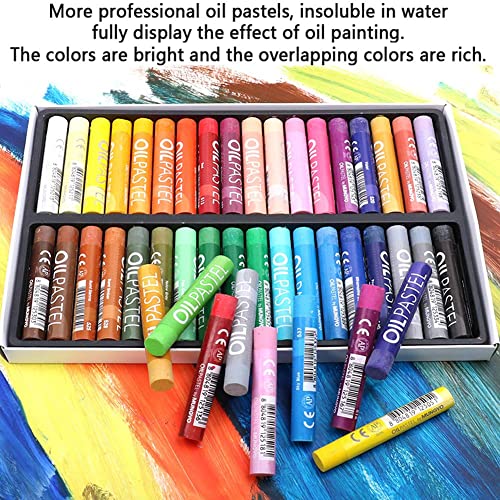 Oil Pastel Set,Professional Painting Soft Drawing Graffiti Art Crayons Washable Round Non Toxic Pastel Sticks for Artist,Kids,Student,Beginner (50 Colors)