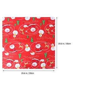 ARTIBETTER 50 X 50cm Cotton Fabric Christmas Fabric Bundles Sewing Square Fabric Scraps Christmas Printing Quilting Squares Christmas Cotton Patchwork for DIY Craft Supplies 8pcs