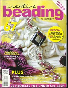 creative beading be inspired magazine, 67 inspiring projects vol. 7 no. 4