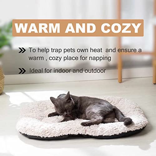 YFPets Self Warming Cat Bed Self Heating Cat Pad Heating Pad 24"x 18" Thermal Pad for Cat for Outdoor Pet Heating Pad for Dog with Anti-Slip Bottom Machine Washble