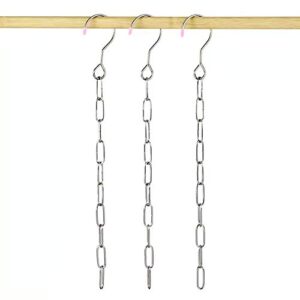 closet organizers hangers, stainless steel space saving clothes hanger organizer, 3 pack magic metal vertical hangers with 10 slot, t shirt organizer for wardrobe, multiple hangers in one