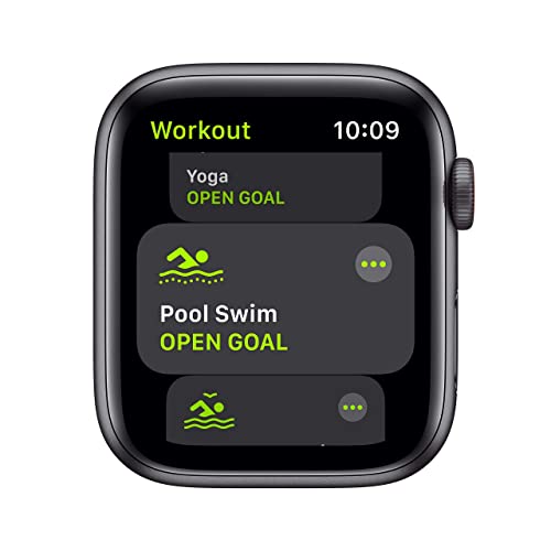Apple Watch SE (GPS + Cellular, 44mm) - Space Gray Aluminum Case with Black Sport Band (Renewed)