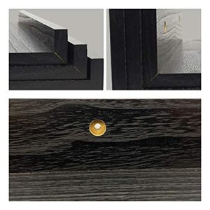 36 Inch Black Floating Wall Ledge Shelves Set of 3, Photo Picture Ledge Shelf with Lip for Office, Bedroom, Living Room, Kitchen