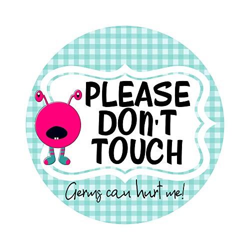 Please Don't Touch - Germ Tag - Stroller Car Seat - Baby Newborn Preemie - Baby Shower Gift