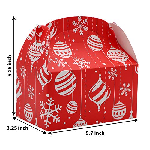 JOYIN 24 PCS 3D Christmas Treat Gift Wrap Boxes for Holiday Xmas Presents, Goodie Paper Boxes, Party Favor Supplies, Candy Treat Cardboard Cookie Wrapping Boxes