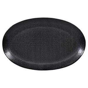 BIA Cordon Bleu 14" Oval, Black Serene Platter, Contains 1 Piece