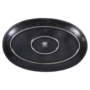 BIA Cordon Bleu 14" Oval, Black Serene Platter, Contains 1 Piece