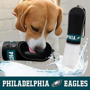 Pets First Dog Water Bottle. NFL Philadelphia Eagles PET Water Bottle. Best Cat Water Bottle. Water Fountain Dispenser for Dogs & Cats, Black, 13.5oz (PHL-3344)